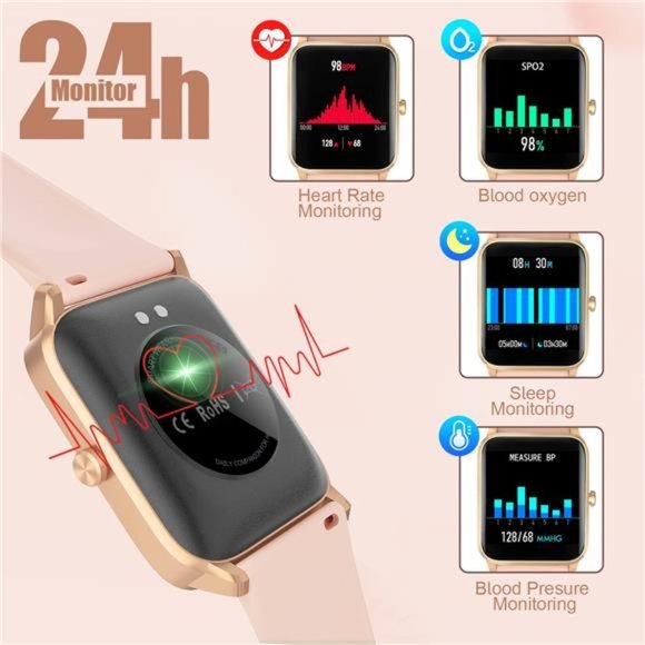 1.4inch Smart Watches for Women, Fitness Tracker Waterproof Heart Rate  Monitor main image 5